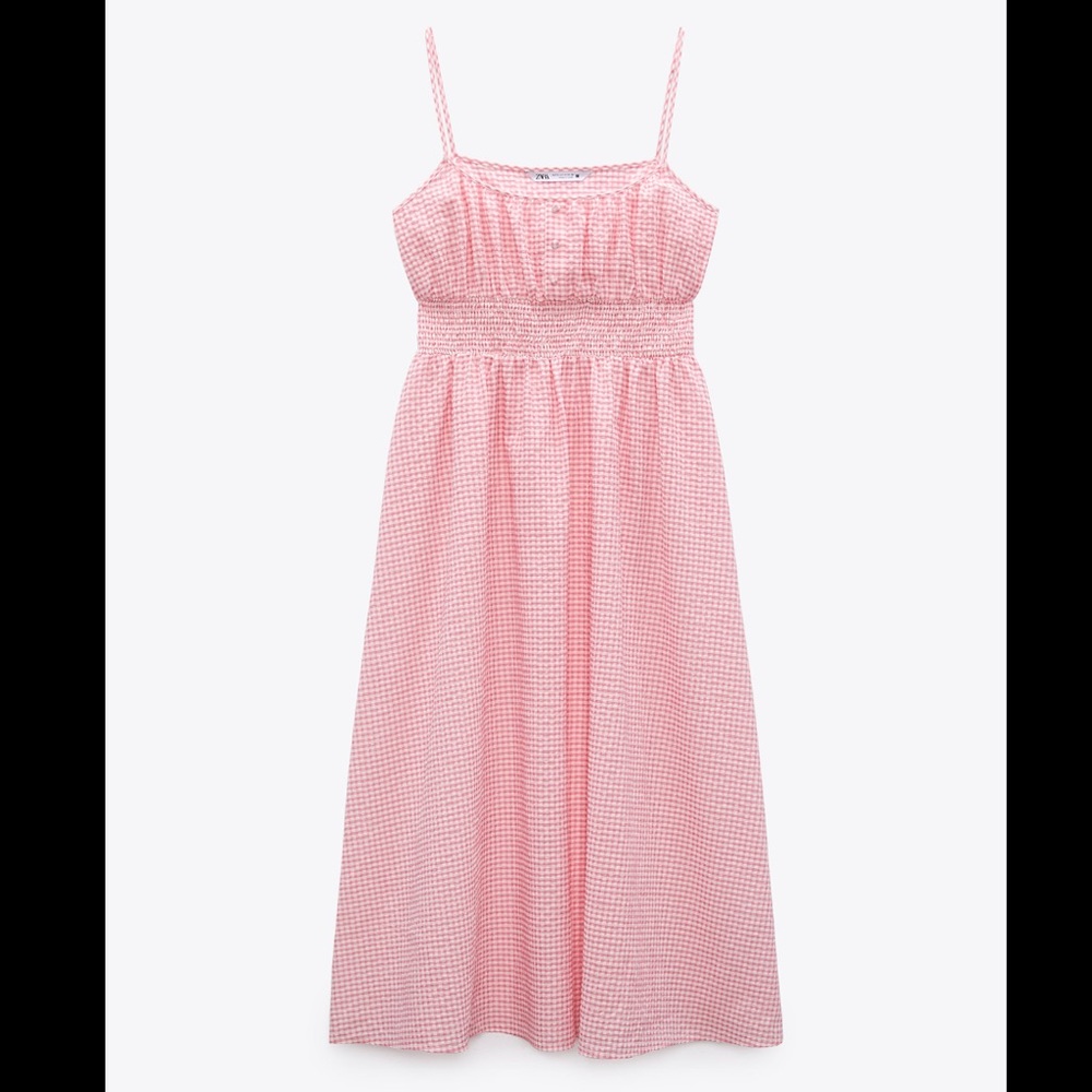 ZARA Gingham Midi Spring/Summer Dress [LAST ONE]